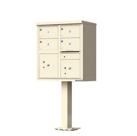 4 box metal mail enclosure|florence 4 door cluster mailbox.